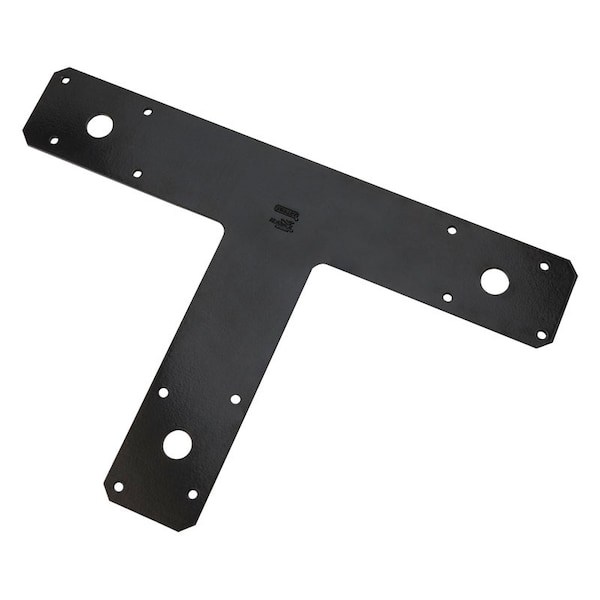 National Hardware National Hardware 8 in. H X 1/8 in. W X 12 in. L Black Steel T-Plate N266-472 - main